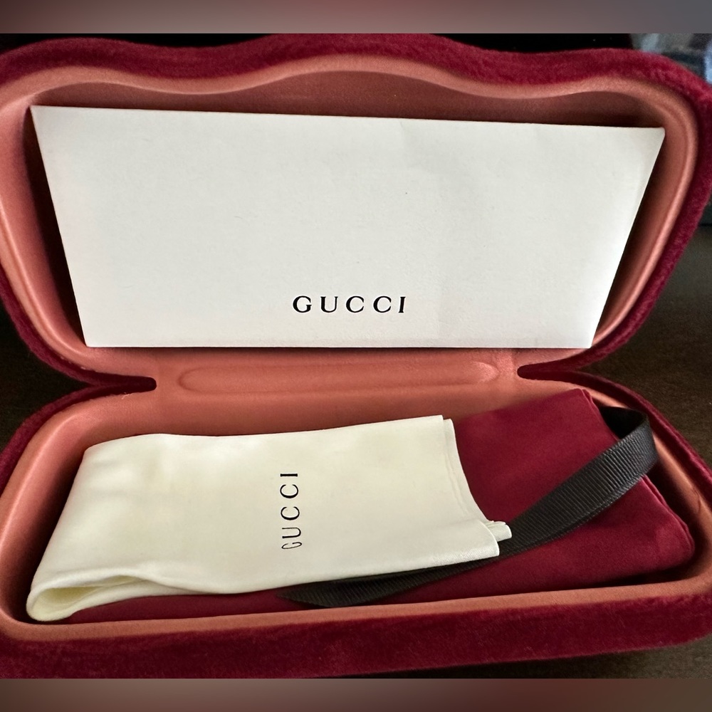 GUCCI Black & Smoke Square Sunglasses - Picture 7 of 11